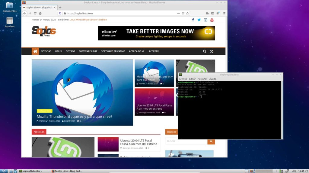 Escritorio de Lubuntu