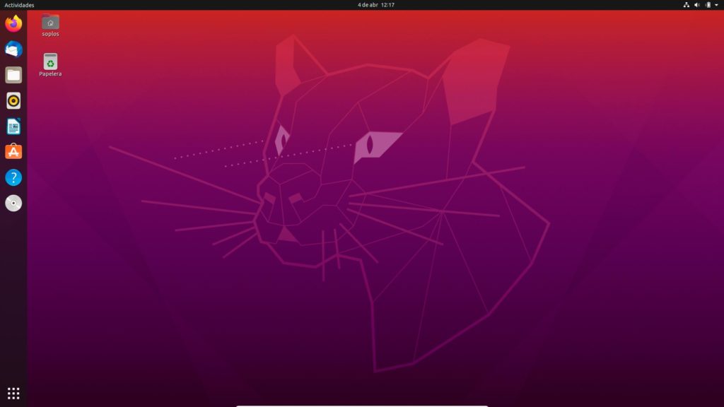 Escritorio Ubuntu 20.04