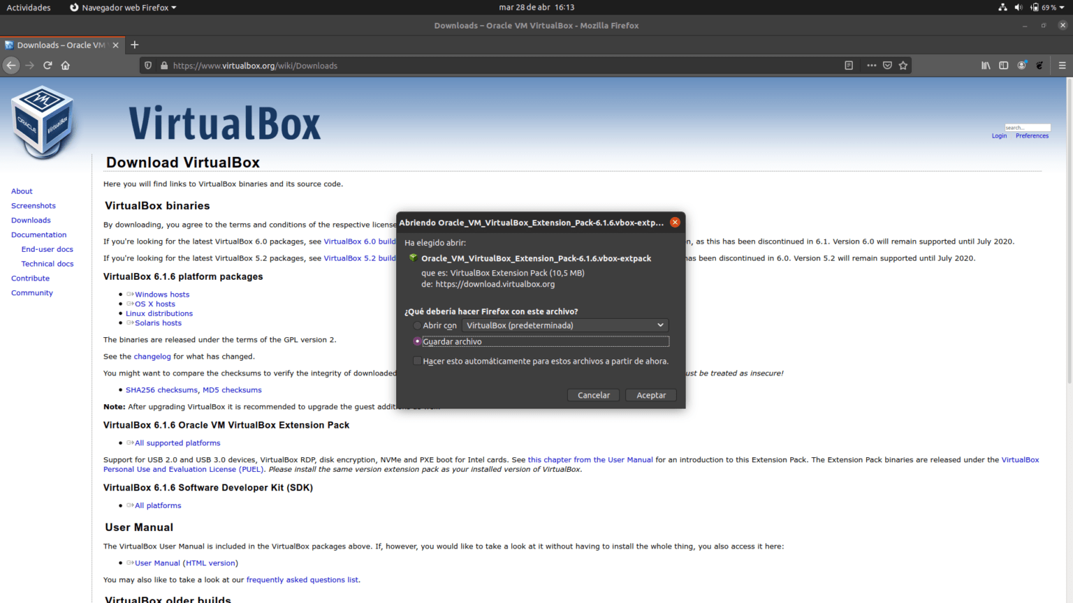 Cómo instalar y configurar VirtualBox en Ubuntu 20.04 - Soplos Linux