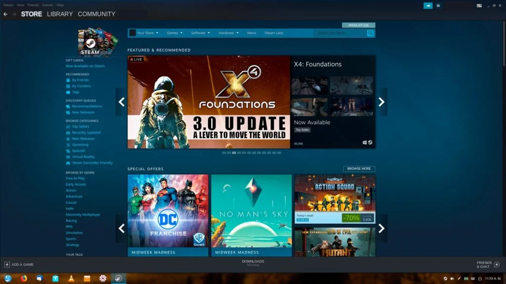 Tienda de videojuegos de Steam