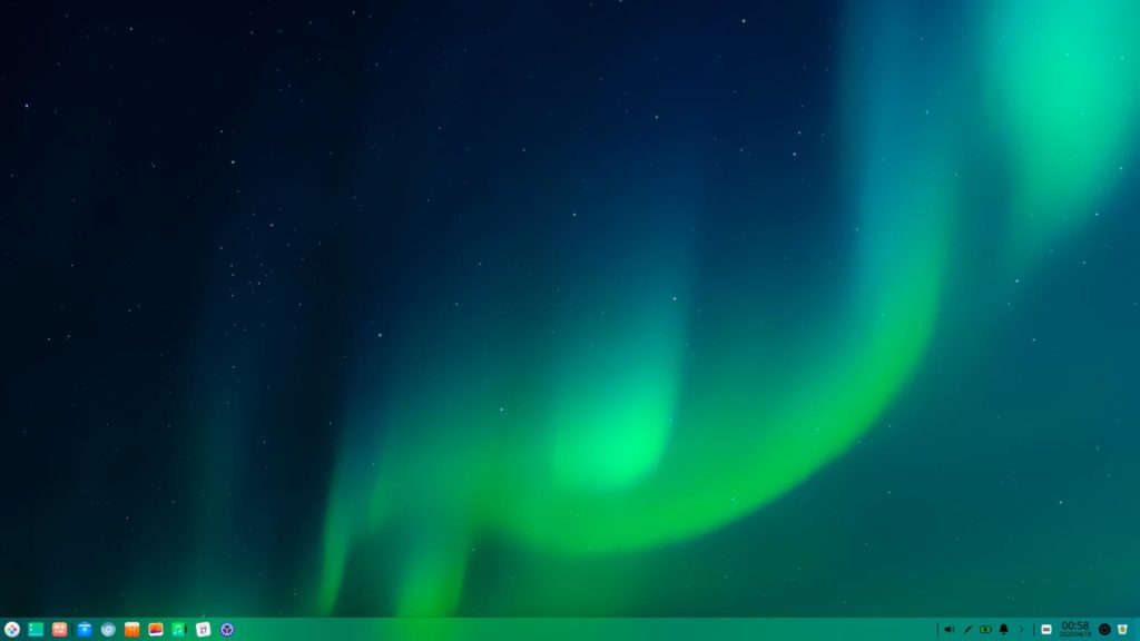 Barra minimalista de Deepin OS 20 Beta