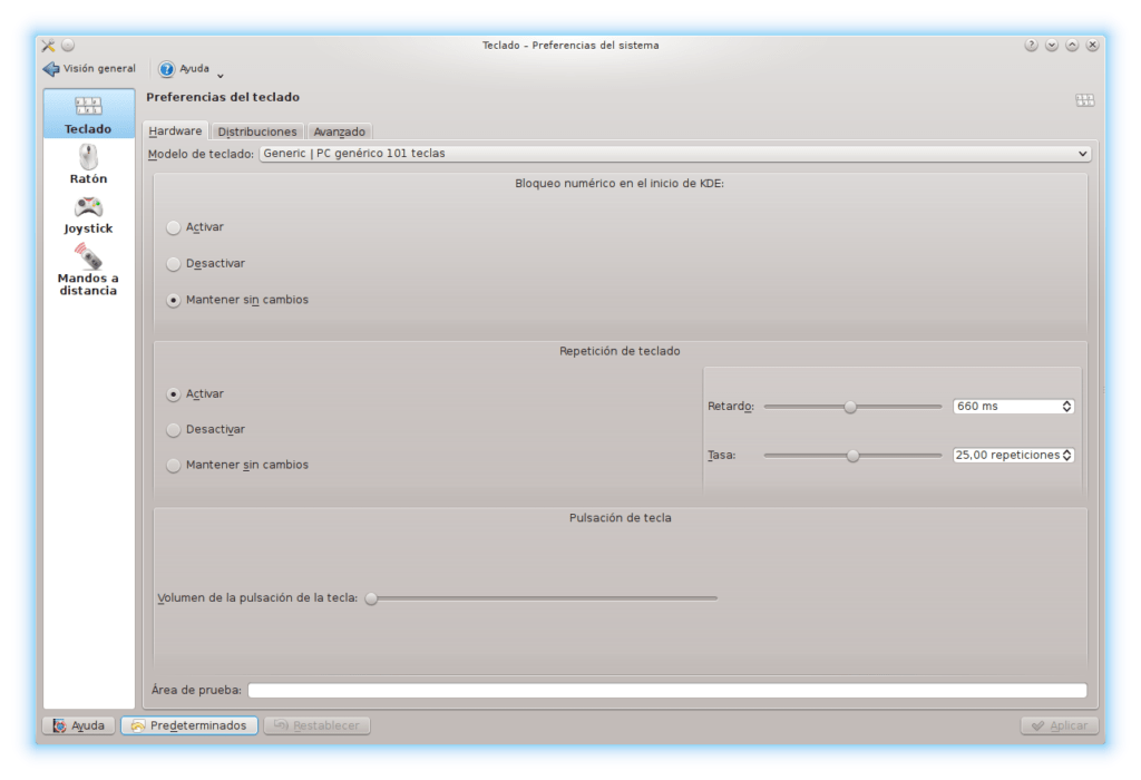 Panel de control de Slackware 14.2