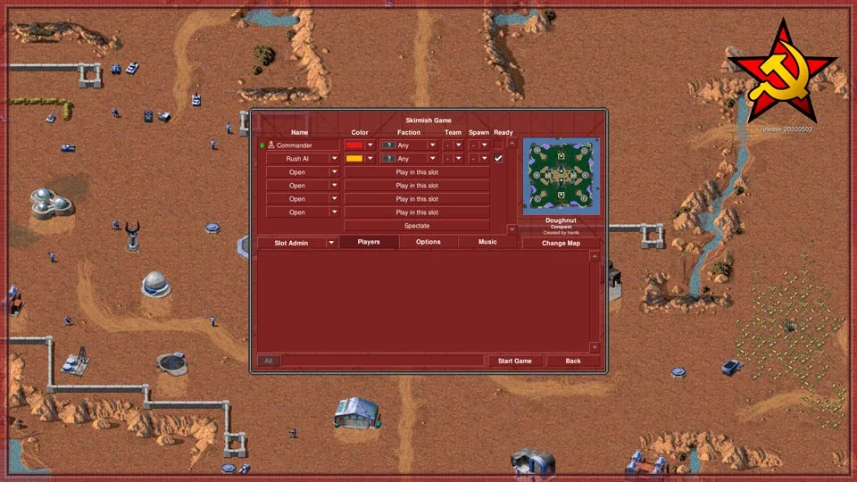 Resumen de partida en OpenRA