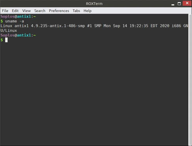 Kernel de AntiX Linux 4.9