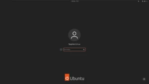 Pantalla de login en Ubuntu 23.10