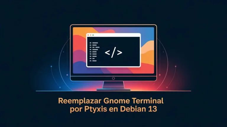 ptyxis en Debian 13
